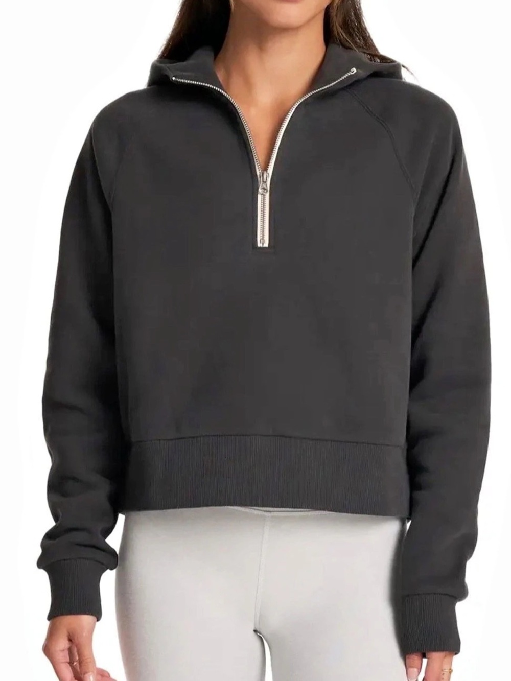 Vuori Restore Half-Zip Hoodie Half-Zip Hoodie in Black Size XS NWT